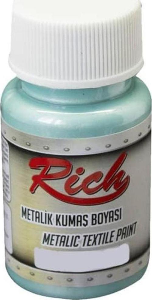 Metalik Kumaş Boyası 50 cc. 3140 BUZ YEŞİLİ