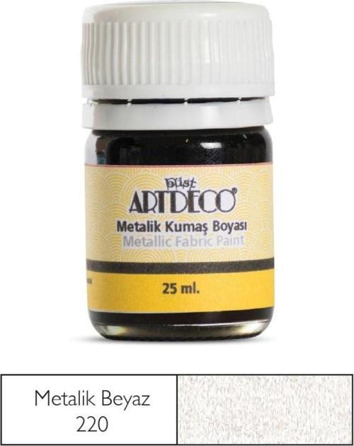 Metalik Kumaş Boyası 220 Sedef Beyaz