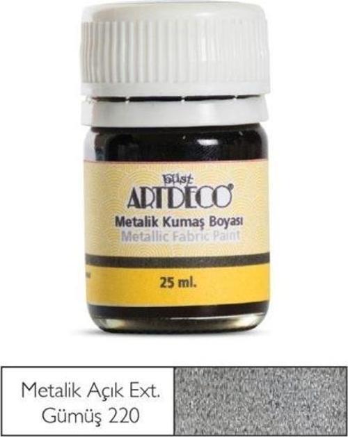 Metalik Kumaş Boyası 222ex Ekstra Gümüş