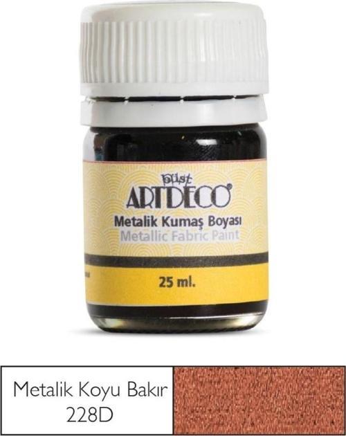 Metalik Kumaş Boyası 228D Koyu Bakır