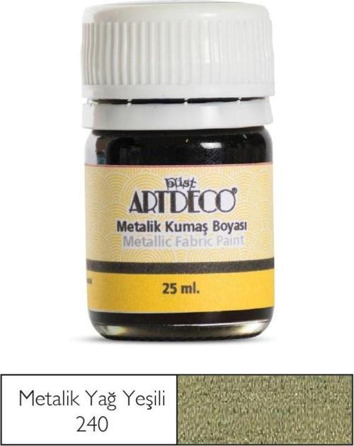 Metalik Kumaş Boyası 240 Yağ Yeşili