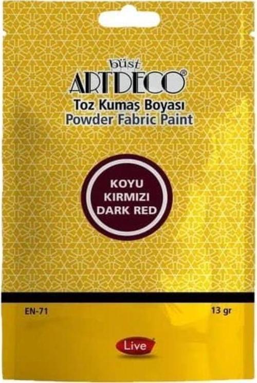 Toz Kumaş Boyası 13 gr Koyu Kırmızı 1107