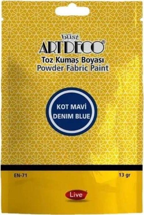 Toz Kumaş Boyası 13 gr Kot Mavi 1109