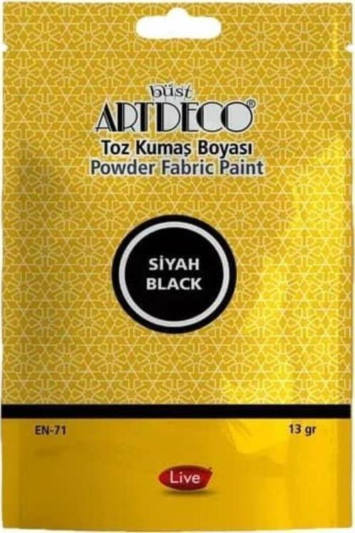 Toz Kumaş Boyası 13 gr Siyah 1118