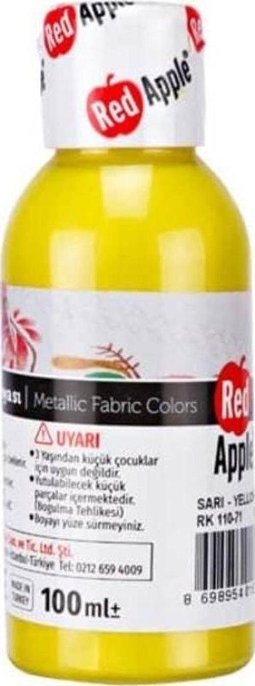 Metalik Kumaş Boyası 100 ml Sarı