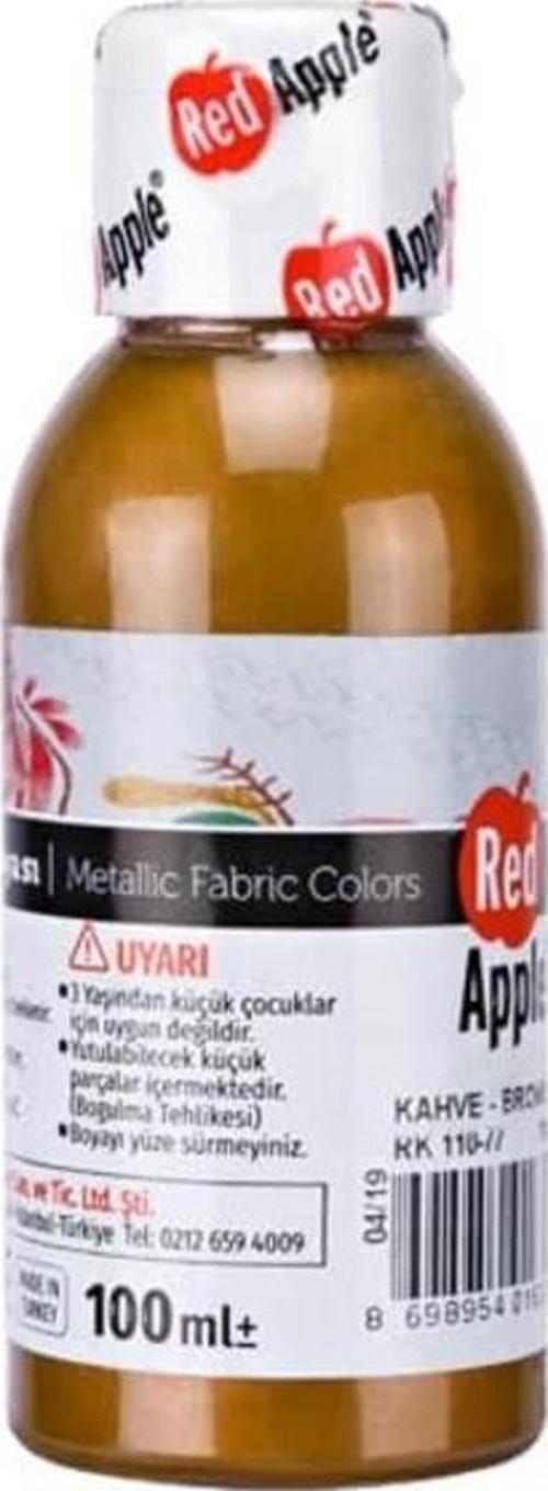 Metalik Kumaş Boyası 100 ml Kahverengi
