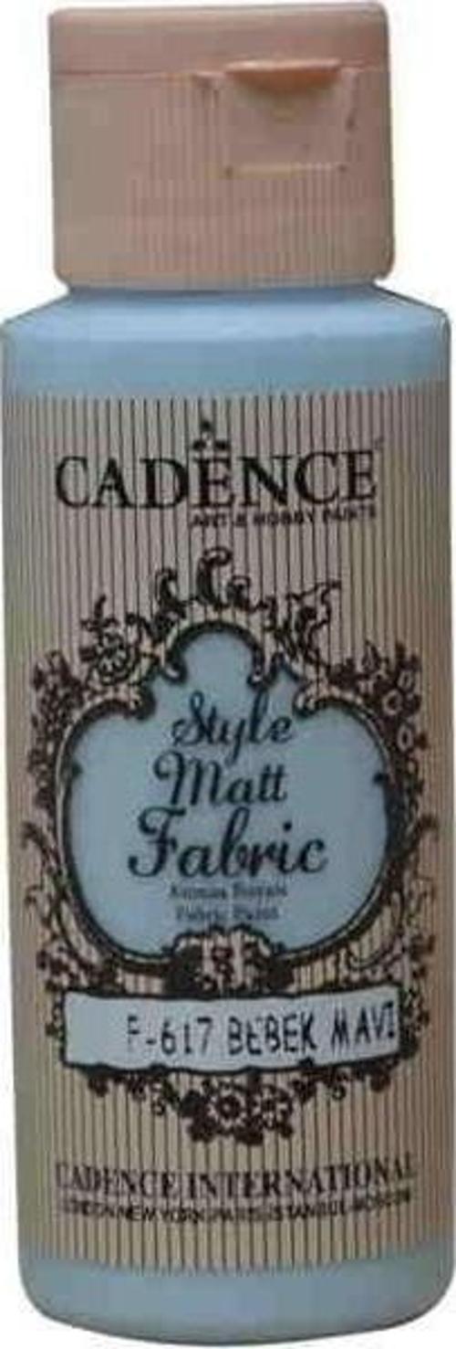 Style Matt Fabric Kumaş Boyası F-617 Bebek Mavi