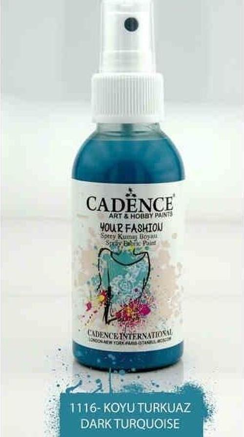Your Fashion Sprey Kumaş Boyası 100 ml. 1116 KOYU TURKUAZ