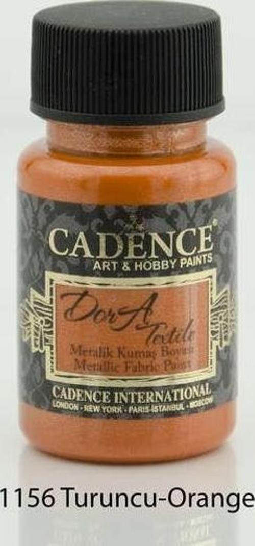 Dora Textile Metalik Kumaş Boyası 50 ml. 1156 TURUNCU