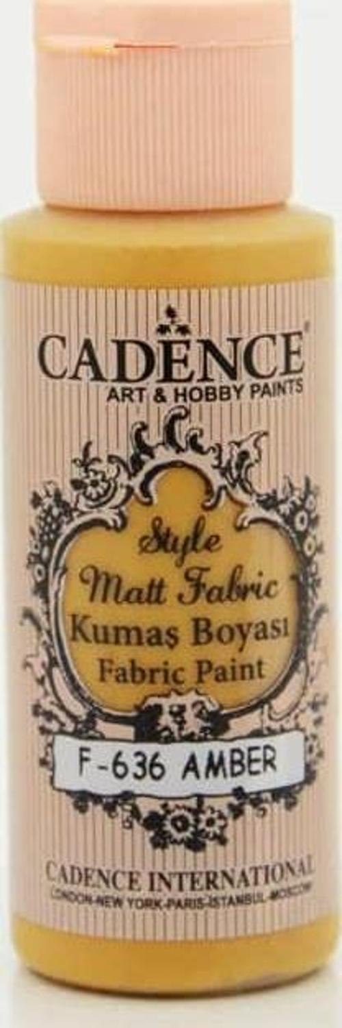Style Matt Fabric Kumaş Boyası F-636 Amber