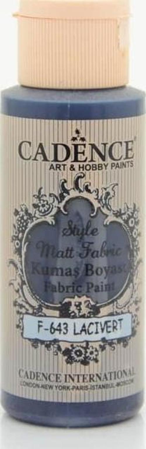 Style Matt Fabric Kumaş Boyası F-643 Lacivert