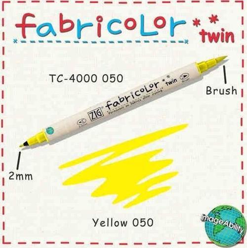Fabricolor Twin Çift Uçlu Kumaş Boyama Kalemi YELLOW