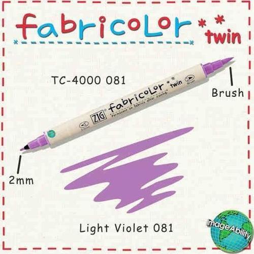 Fabricolor Twin Çift Uçlu Kumaş Boyama Kalemi LIGHT VIOLET