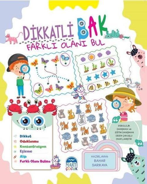 Dikkatli Bak Farklı Olanı Bul - Etkinlik Kitabı