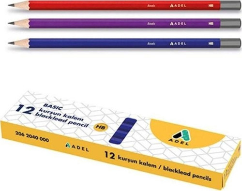 Basic Köşeli Kurşun Kalem 12'li Kutu