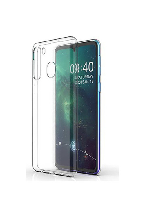Unisex Şeffaf Samsung A11 Uyumlu Kılıf Antishock Silikon Köşeli Şeffaf Airbag Arka Kapak
