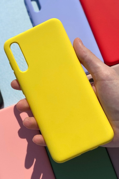 Samsung A50 / A30s Silikon Lansman Kılıf Sarı