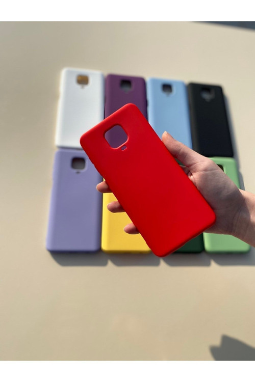 Xiaomi Redmi Note 9 Pro / 9s Silikon Lansman Kılıf Kırmızı