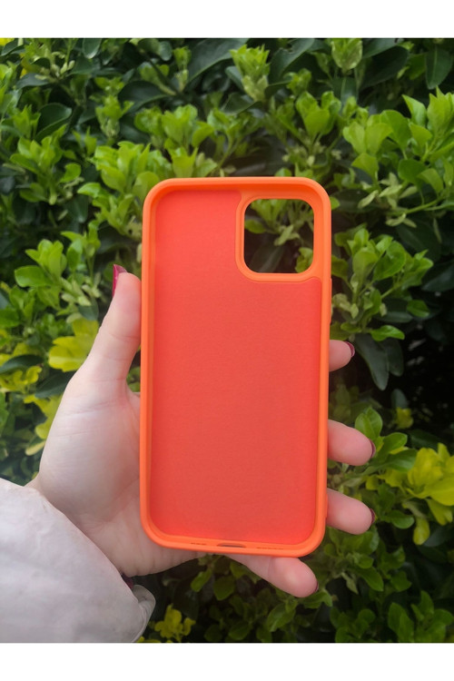 Iphone 12 Pro Uyumlu Kadife Iç Dokulu Lansman Telefon Kılıfı