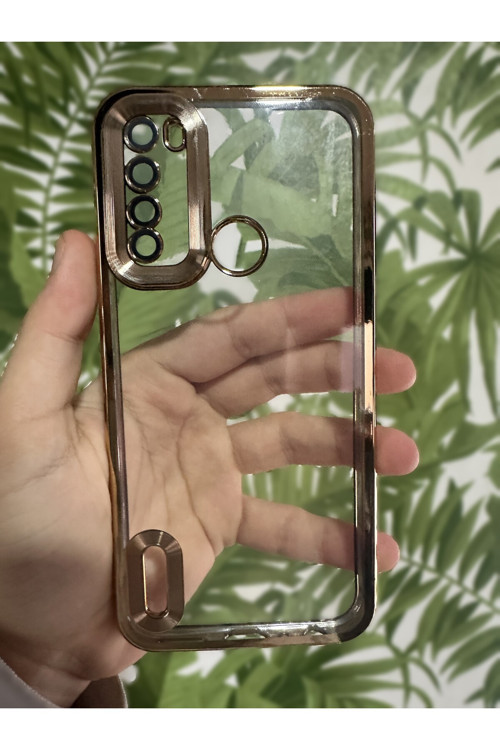 Xiaomi Note 8 Uyumlu Lazer Kesim Kamera Lensli Renkli Parlak Telefon Kılıfı