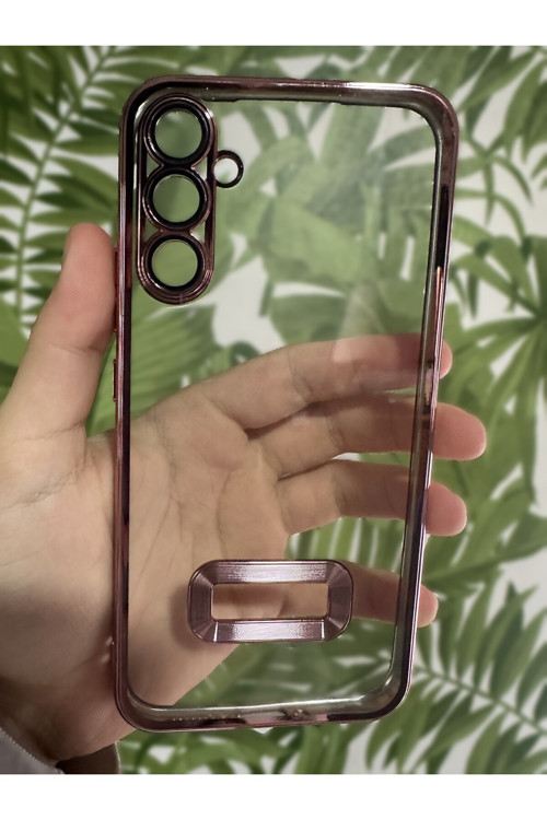 Samsung Galaxy A34 Uyumlu Lazer Kesim Kamera Lensli Renkli Parlak Telefon Kılıfı