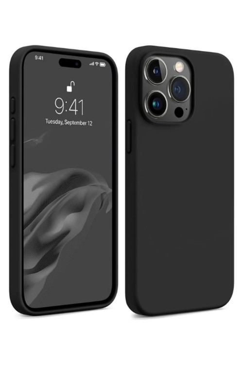 Apple Iphone 15 Pro Max Uyumlu Içi Kadife Lansman Silikon Kılıf Kapak Pürüzsüz Kir Tutmaz Arka Kapak