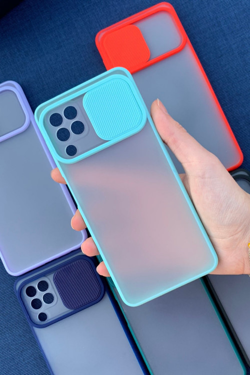 Galaxy A22 Kamera Sürgülü Mika Kılıf