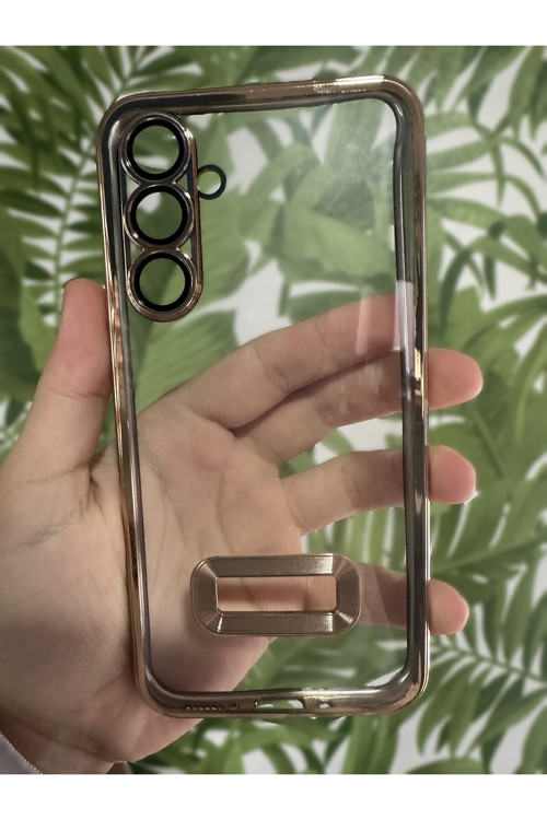 Samsung Galaxy A54 Uyumlu Lazer Kesim Kamera Lensli Renkli Parlak Telefon Kılıfı