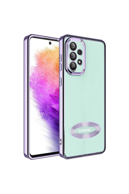 Galaxy A73 Kılıf Kamera Korumalı Logo Gösteren Omega Kapak