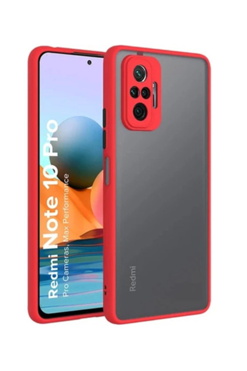 Xiaomi Redmi Note 10 Pro Uyumlu Kılıf - Kırmızı