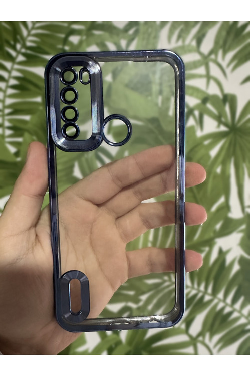 Xiaomi Note 8 Uyumlu Lazer Kesim Kamera Lensli Renkli Parlak Telefon Kılıfı