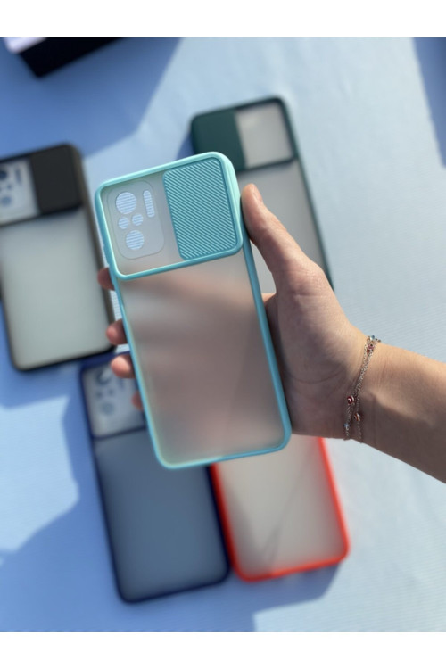 Redmi Note 10 / 10s Kamera Sürgülü Mika Kılıf