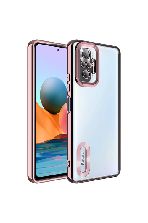 Xiaomi Redmi Note 10 Pro Kılıf Kamera Korumalı Logo Gösteren Omega Kapak