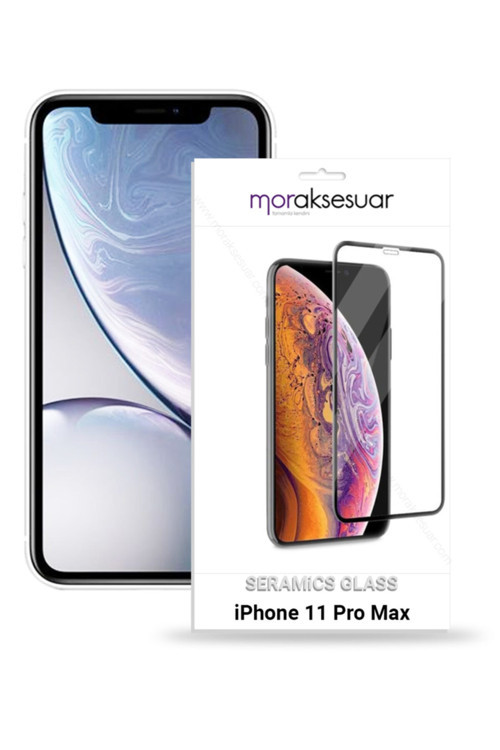 Iphone 11 Pro Max Seramik Ekran Koruyucu Esnek Parlak Cam