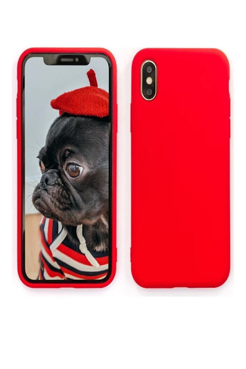 Apple ıphone Xs Max Uyumlu Kılıf Lansman Içi Kadife Mat Renkli Yumuşak Silikon