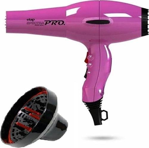 Spectra Pro Profesyonel Seri Italyan Motor 2500 Watt Pembe Fön Makinesi Ve Difüzör