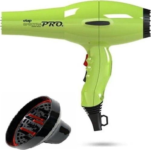 Spectra Pro Profesyonel Seri Italyan Motor 2500 Watt Yeşil Fön Makinesi Ve Difüzör