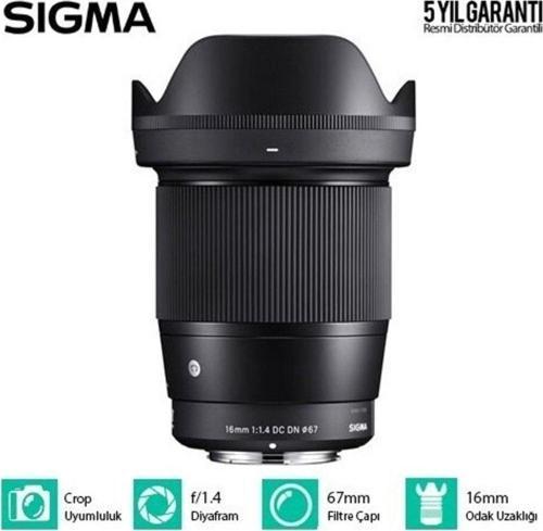 16Mm -1.4 Dc Dn Contemporary Lens - Sony E Uyumlu