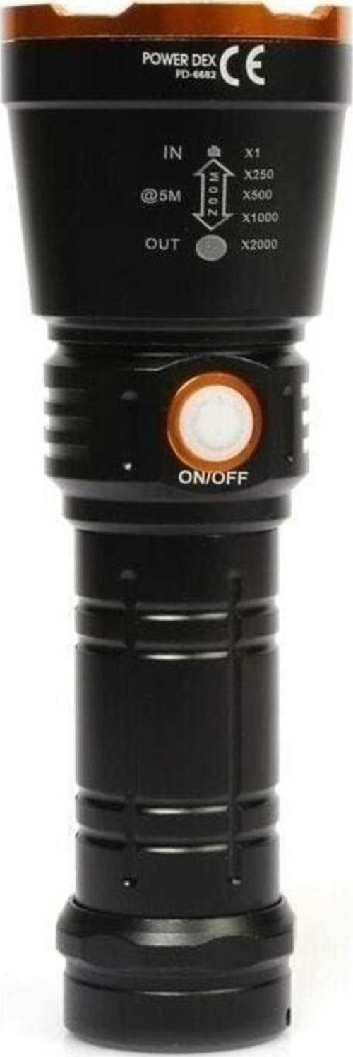 Pd-6682 1000 Lümen 15 Watt Profesyonel Şarjlı El Feneri