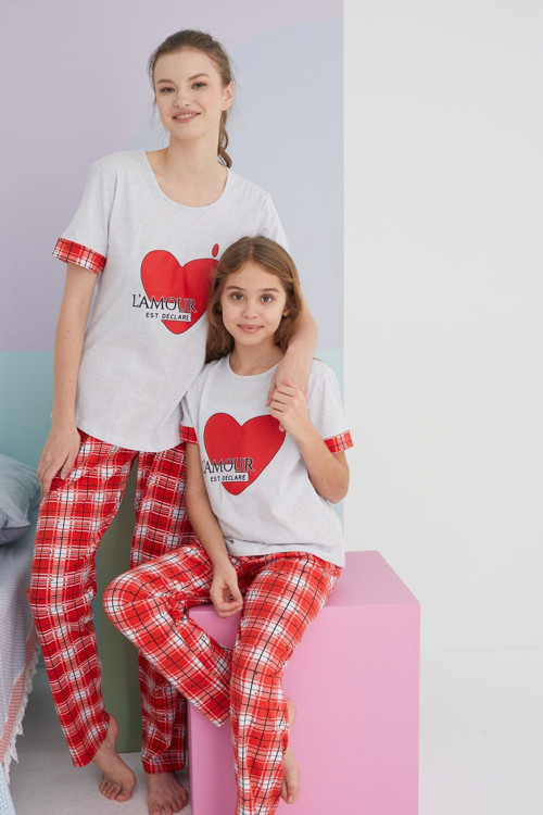 Pamuklu Örme Pijama Takım