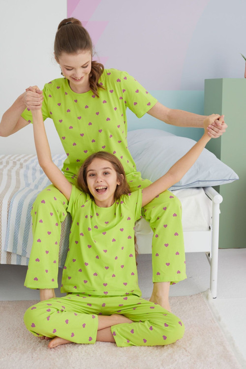 Pamuklu Örme Pijama Takım