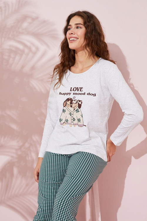 Pamuklu Örme Pijama Takım 24240149