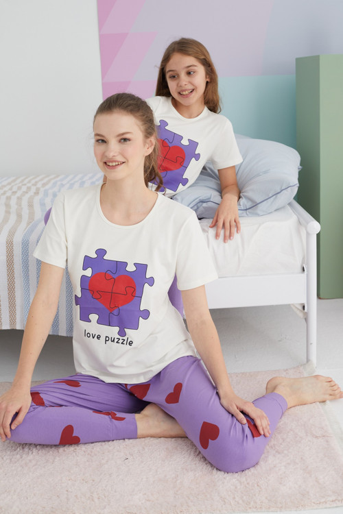 Pamuklu Örme Pijama Takım
