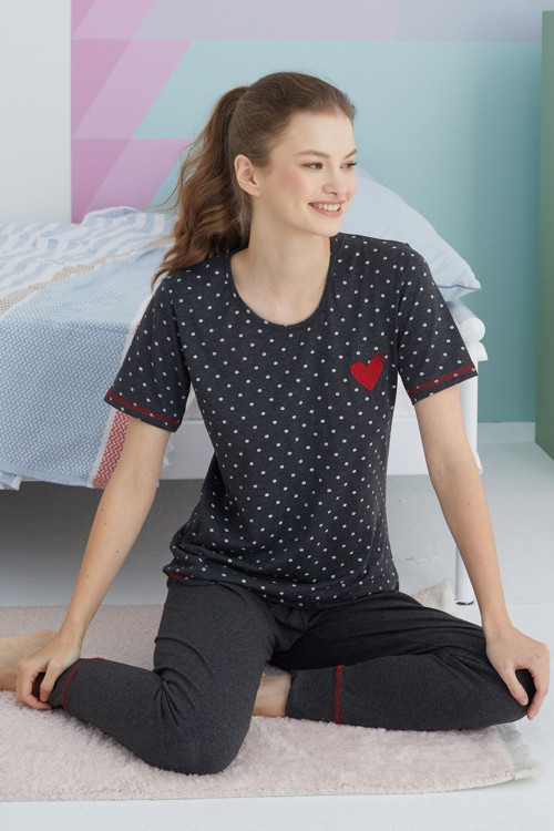 Pamuklu Örme Pijama Takım