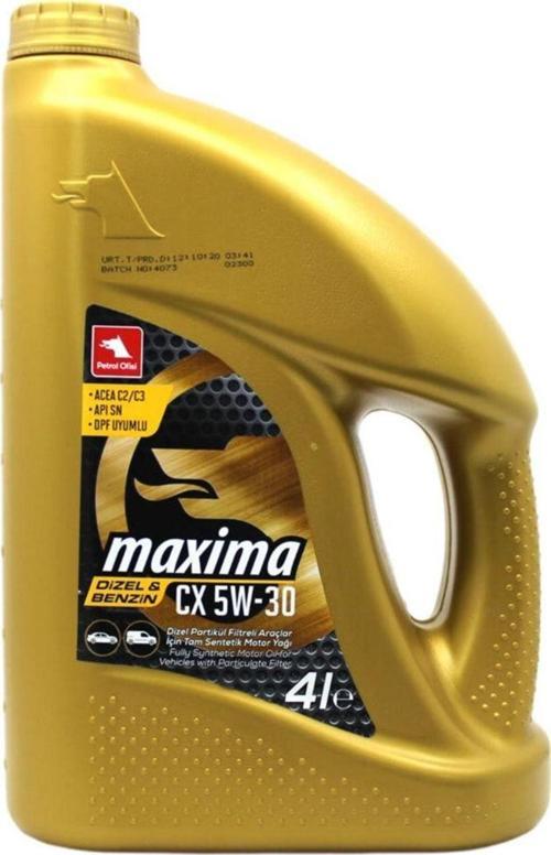 Maxima Cx 5w-30 Motor Yağı 4 Litre Partiküllü Yağ