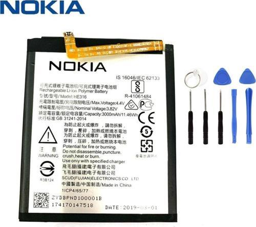 Nokia 6 Ta-1021 Pil Batarya ve Tamir Seti He316