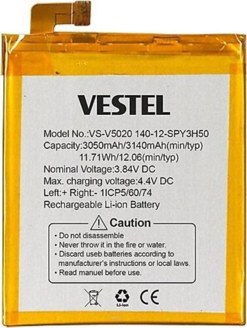 Vestel Venüs V3 5020 Batarya 3.050 Mah