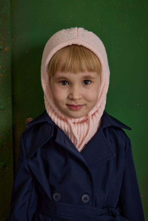 İpli Çocuk Kar Beresi Pembe