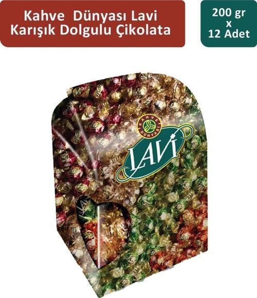 Lavi Karışık Dolgulu Çikolata 200 gr x 12 Adet