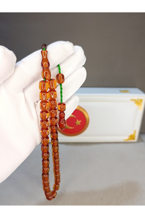 DABBAS USTA YAPIMI ATEŞ KEHRİBAR TESBİH